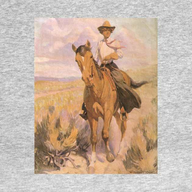 Woman on Horse by William Dunton by MasterpieceCafe